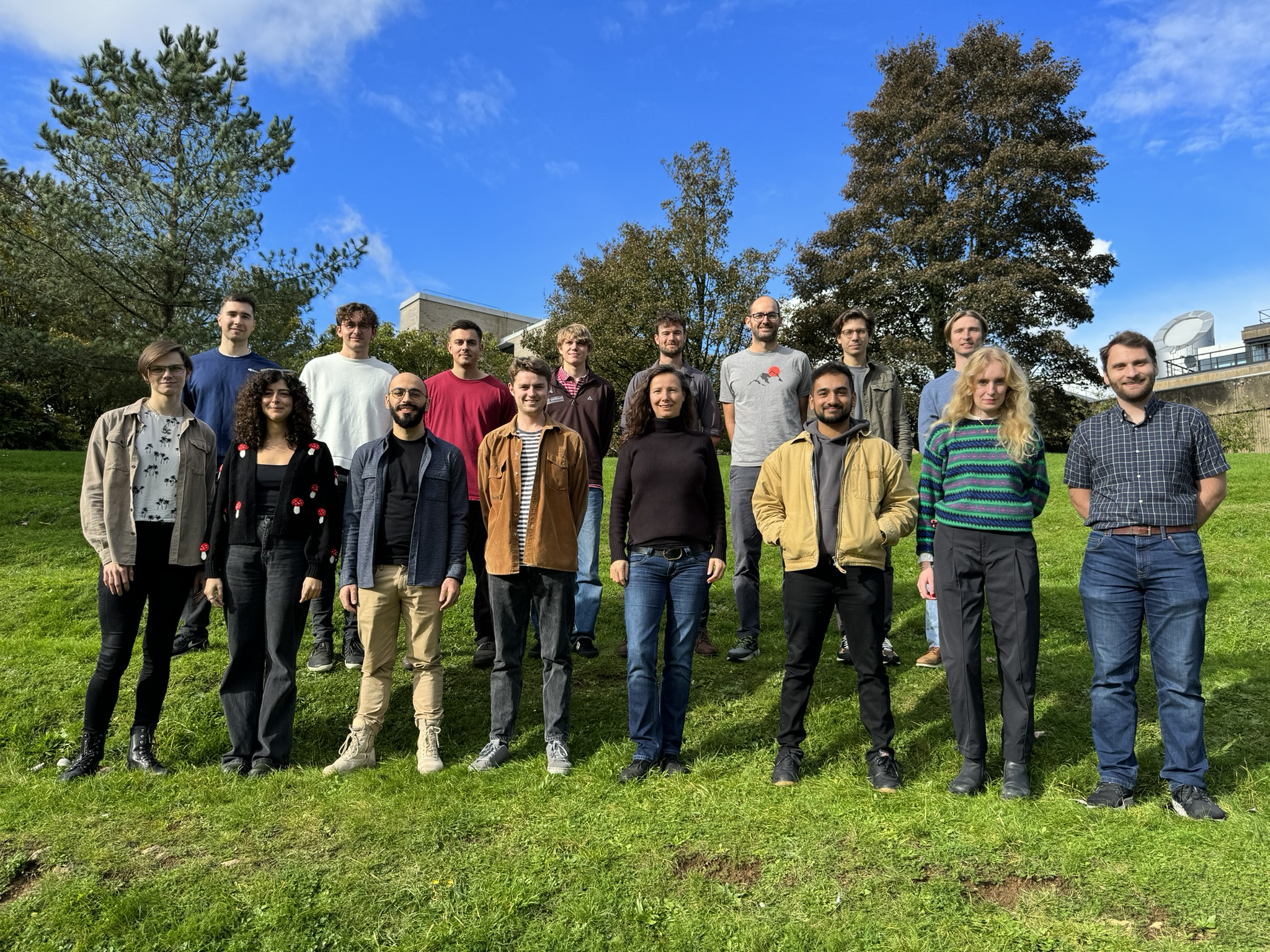 The Bath Reinforcement Learning Lab group standing outdoors